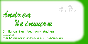 andrea weinwurm business card
